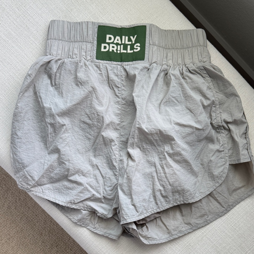 Daily Drills Light Gray Athletic Shorts